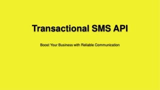 Transactional SMS API by Quickmessage  Boost Your Business