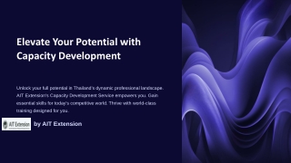 Boost Organizational Growth with Capacity Development Service in Thailand