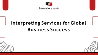 Interpreting Services for Global Business Success