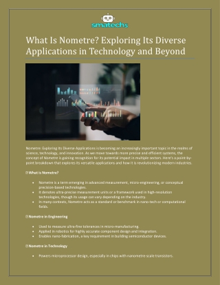 What Is Nometre? Exploring Its Diverse Applications in Technology and Beyond
