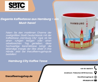Elegante Kaffeetasse aus Hamburg – ein Must-have!