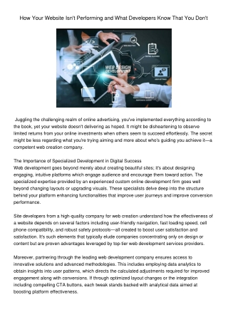 HowYourWebsiteIsntPerformingandWhatDevelopersKnowThatYouDont146