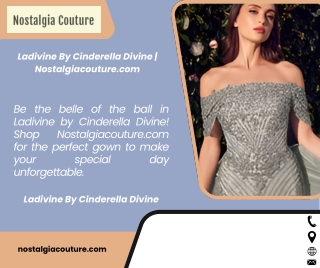 Ladivine By Cinderella Divine | Nostalgiacouture.com