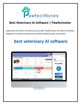 Best Veterinary Ai Software