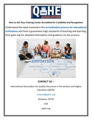 How to Get Your Training Center Accredited for Credibility and Recognition