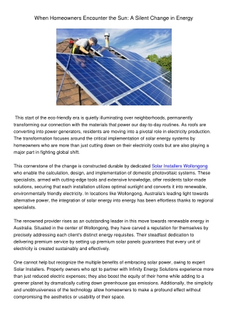 WhenHomeownersEncountertheSunASilentChangeinEnergy