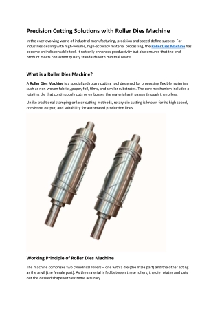 Roller Dies Machine doc 2