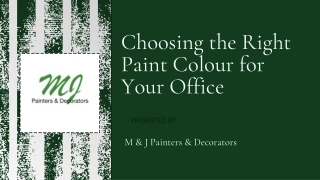 Choosing the Right Paint Colour for Your Office
