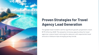 Proven Strategies for Travel Agency Lead Generation