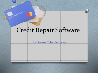 Credit Repair Software - Dream Cyber Infoway