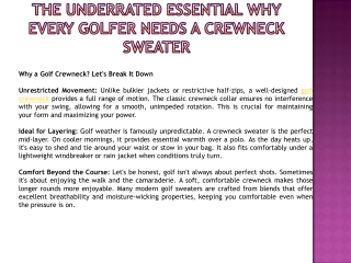 The Underrated Essential Why Every Golfer Needs a