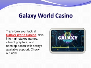 Galaxy World Casino