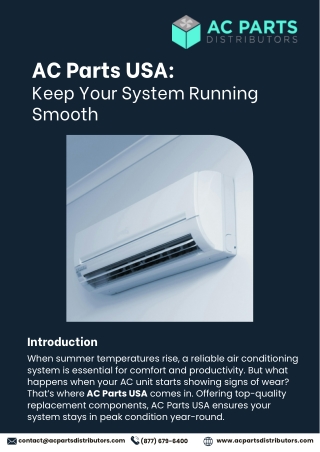 AC Parts USA  Keep Your System Running Smooth