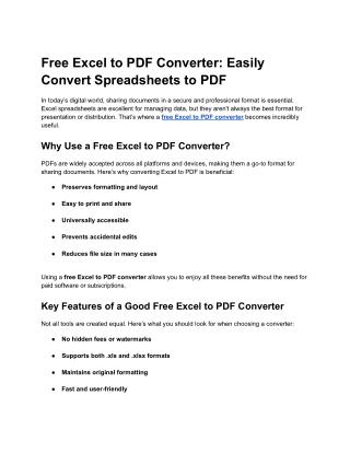 Free Excel to PDF Converter_ Easily Convert Spreadsheets to PDF