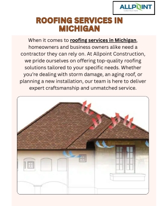 Professional Roofing Services in Michigan  AllPoint Construction