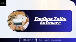 Streamline Safety Training with Multiply Me's Toolbox Talks Software