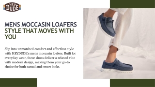 Men's Moccasin Loafers – Easygoing Style That Works Anywhere