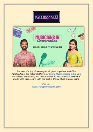 Best Online Music Classes in India – The Pallikoodam