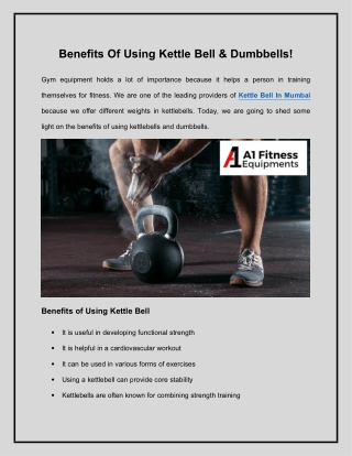 Kettle Bell In Mumbai