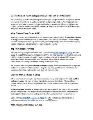 Discover the Best_ Top PG Colleges in Vizag for MBA with Great Placements (1)