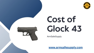 Cost of Glock 43: Value of a compact marvel