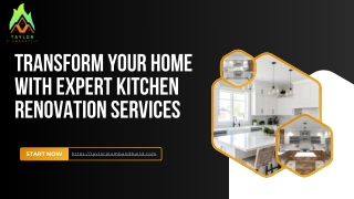 Transform Your Home with Expert Kitchen Renovation Services