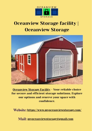 Oceanview Storage facility | Oceanview Storage