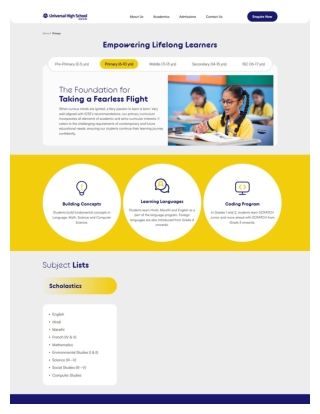 Primary school in Thane | Universal High School Thane