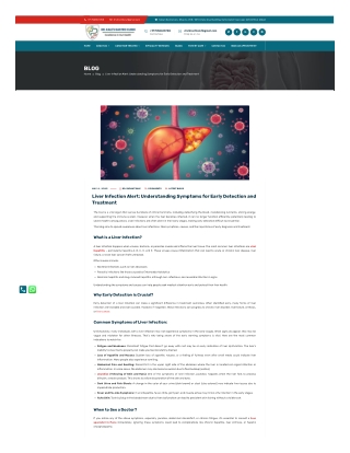Liver Infection Alert: Understanding Symptoms for Early Detection and Treatment