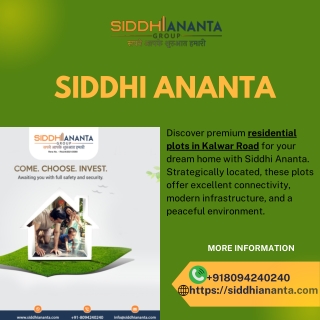 Residential Plots in Kalwar Road for Your Dream Home