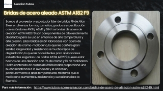 Bridas de acero aleado ASTM A182 F9