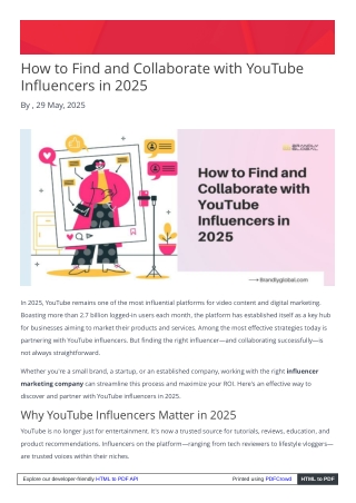 How to Find and Collaborate with YouTube Influencers in 2025