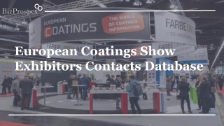 European Coatings Show Exhibitors Contacts Database