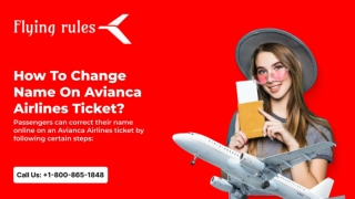 Avianca name change fee