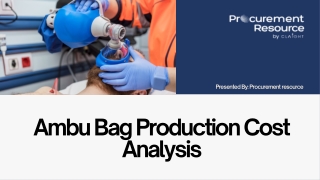 Ambu Bag Production Cost Analysis