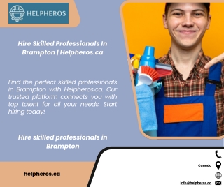 Hire Skilled Professionals In Brampton  Helpheros.ca