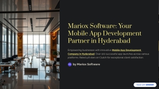 Mobile App Development Experts in Hyderabad for Scalable Digital Solutions