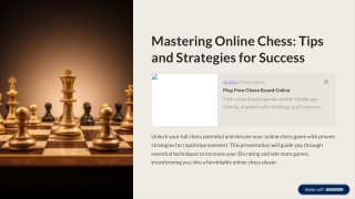 Mastering Online Chess Tips and Strategies for Success