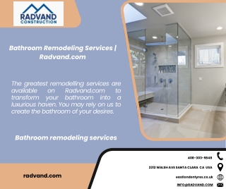 Bathroom Remodeling Services  Radvand.com