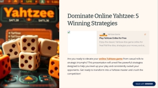Top 5 Strategies to Win at Online Yahtzee
