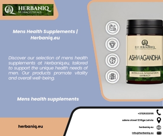 Mens Health Supplements  Herbaniq.eu