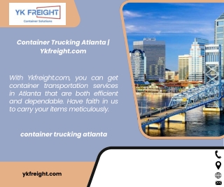 Container Trucking Atlanta  Ykfreight.com