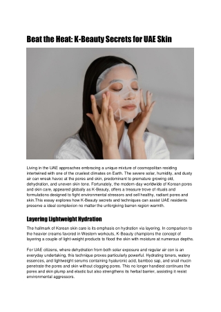 Beat the Heat_ K-Beauty Secrets for UAE Skin