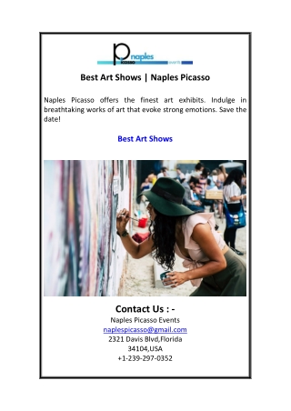 Best Art Shows  Naples Picasso
