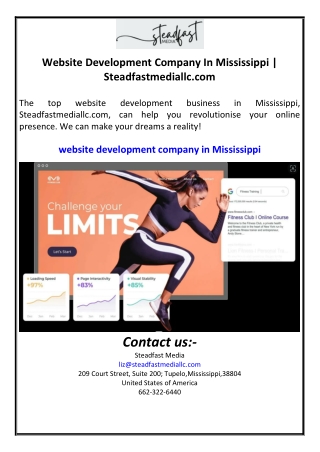 Website Development Company In Mississippi | Steadfastmediallc.com
