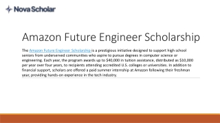 Amazon Future Engineer Scholarship