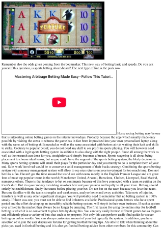 Betting On Soccer - How To Get Started