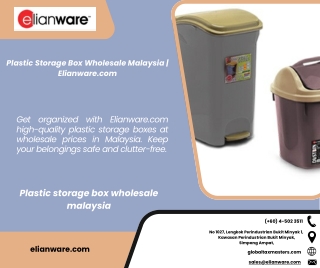 Plastic Storage Box Wholesale Malaysia  Elianware.com
