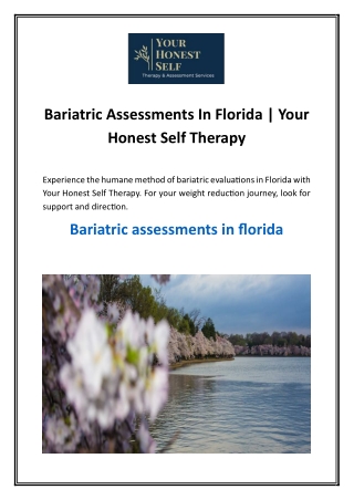 Bariatric Assessments In Florida