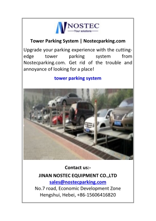 Tower Parking System Nostecparking.com